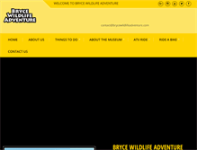 Tablet Screenshot of brycewildlifeadventure.com